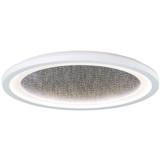 Brilliant Tanida LED Deckenaufbau-Paneel 29,5cm 22W Weiß Glitzereffekt, Memory Funktion, Nachtlicht G98936/05