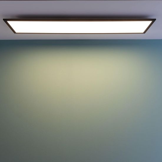 Brilliant Everett LED Deckenaufbau-Paneel 120x30cm 35W Schwarz Nachtlicht G99461/06