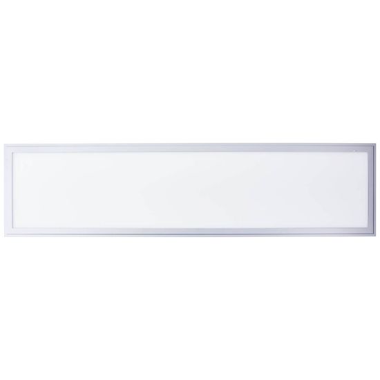 Brilliant Flat LED Deckenaufbau-Paneel 100x25cm 32W Silber Memory Funktion, Nachtlicht, Timer G99511/58