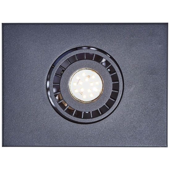 Brilliant Doro LED Deckenleuchte, 1-flammig GU10 4,5W/4,5W Warmweiß Sand Schwarz G99720/76