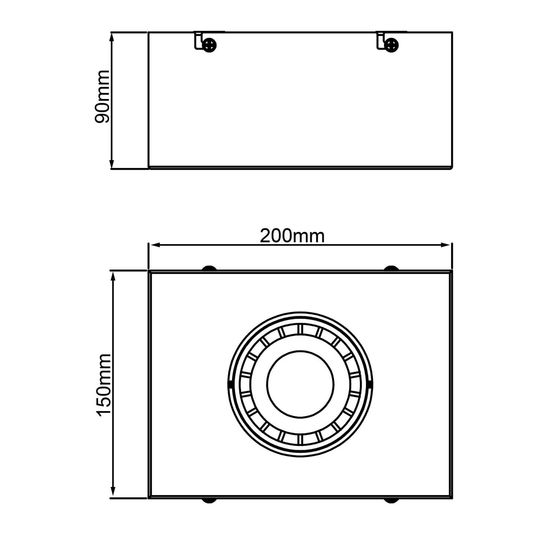 Brilliant Doro LED Deckenleuchte, 1-flammig GU10 4,5W/4,5W Warmweiß Sand Schwarz G99720/76