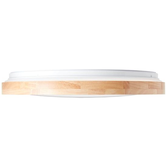 Brilliant Alson LED Deckenleuchte 48cm 32W Holz Hell Weiß Nachtlicht, Timer G99787/75