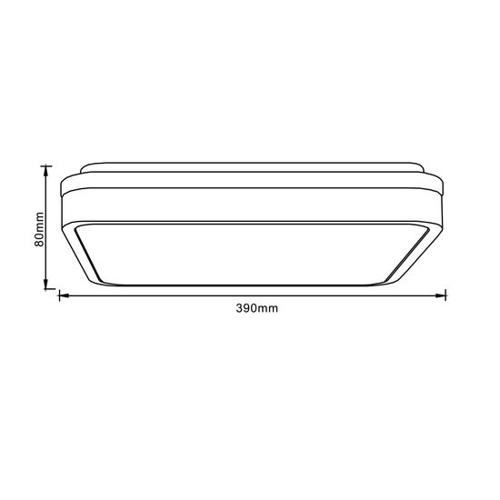 Brilliant Tumeo LED Deckenleuchte 40x40cm 24W Warmweiß Holz Hell Weiß G99791/75