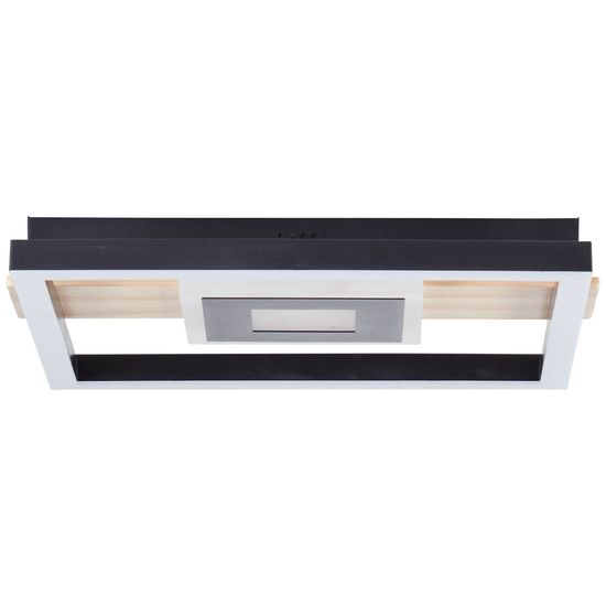 Brilliant Baldo LED Deckenleuchte 30x28cm 24W Warmweiß Schwarz Holz G99913A76