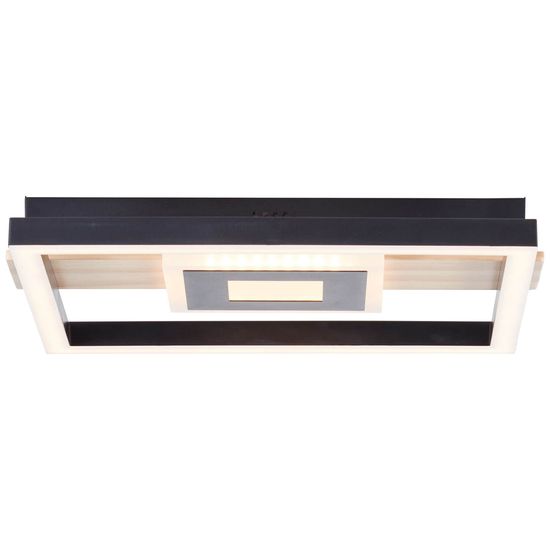 Brilliant Baldo LED Deckenleuchte 30x28cm 24W Warmweiß Schwarz Holz G99913A76