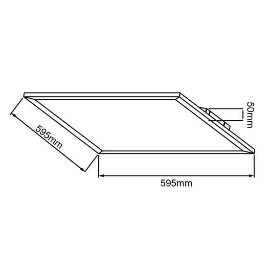 Brilliant Buffi LED Deckenaufbau-Paneel 60x60cm 40W Extra Warmweiss Weiß G90357A05