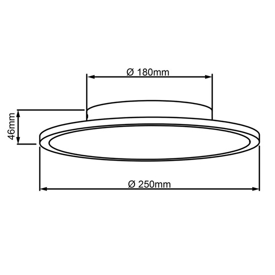 Brilliant Buffi LED Deckenaufbau-Paneel 25cm 13W Extra Warmweiss Sand Weiß Warmweiß G96883A05