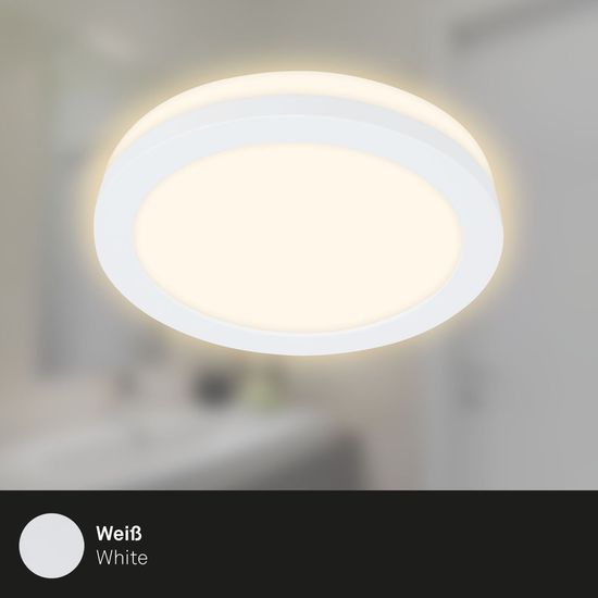 Briloner SLEEK LED Einbauleuchten IP44 3-fach 3W Weiß IP44 Warmweiss