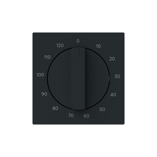 Busch-Jaeger Zentralscheibe mit Drehkopf mit Aufdruck 0..120min schwarz matt 2CKA001753A9981 1771-45M-103