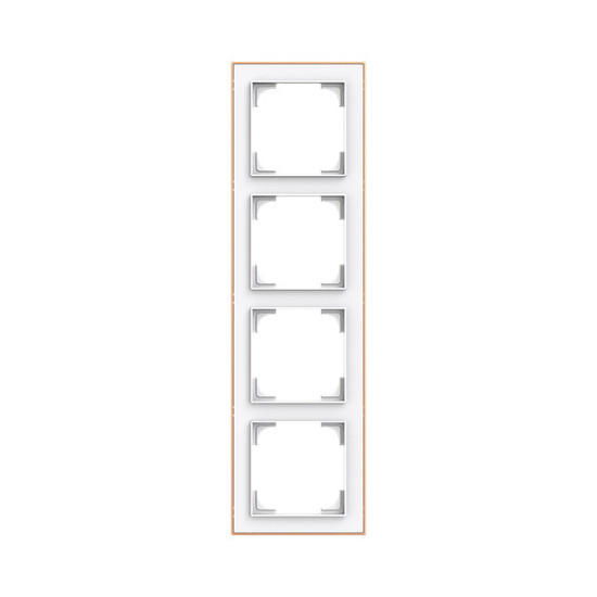 Busch-Jaeger Rahmen 4-fach mit Dekorring Busch-art linear 2CKA001754A4920 1724-441M