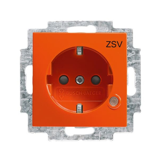 Busch-Jaeger Schuko Steckdosen-Einsatz mit LED Kontrolllicht Busch-balance SI 2CKA002013A5397 20 EUCBL-14-914