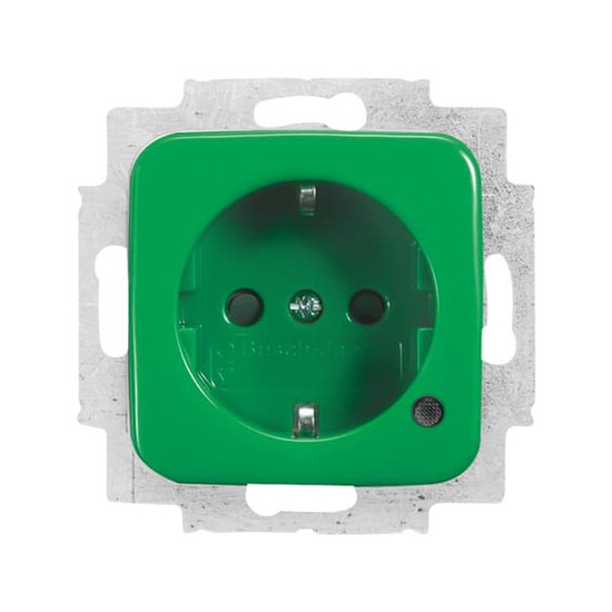 Busch-Jaeger Schuko Steckdosen-Einsatz mit LED Kontrolllicht 2CKA002013A5466 20 EUCBL-13-212-101