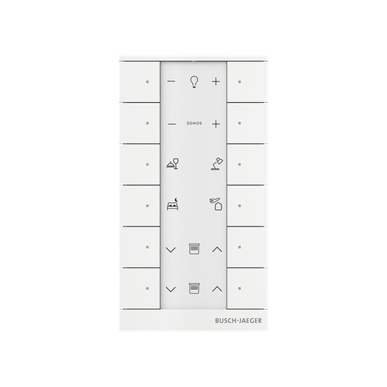 Busch-Jaeger Busch-Tenton 12f.Bedienelement,weißmatt für Busch-free@home 2CKA006220A0893 SB-F-12.0.11-884