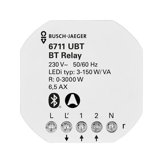 Busch-Jaeger 6711 UBT Bluetooth, Relais Unterputz, 1-fach 2CKA006710A0025 6711 UBT