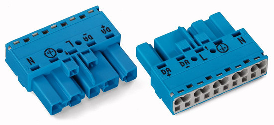 WAGO 770-1105 Ausgang Stecker blau, ohne Zugentlastungsgehäuse Ausgang für LINEA DALI