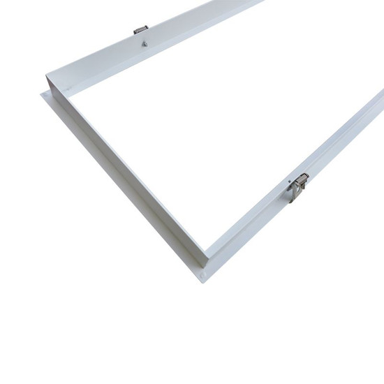 Dotlux 2047 Einbaurahmen für LED-Panel 1195x295mm für Trockenbaudecke, pulverbeschichtet, weiß mit Clips