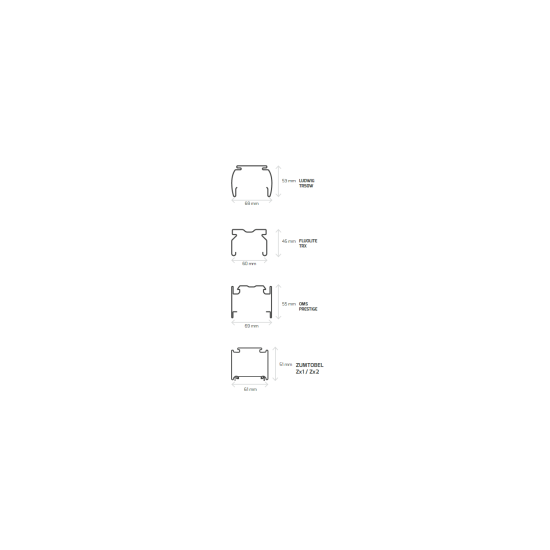 Dotlux 2813-450160 LED-Lichtbandsystem LINEAclick 50W 5000K breitstrahlend dimmbar DALI Made in Germany