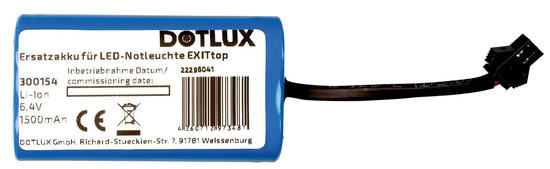 Dotlux 300155 Ersatzakku für LED Notleuchte EXITtop 5098 8h