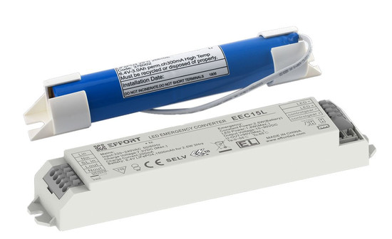 Dotlux 4343-2 NOTSTROM-AKKU-KIT NOTLICHTBAUSTEIN 5W 10-90V Selbsttest Konstantleistung (3h) für konstantstrombetriebene LED-Leuchten LiFePO4 7,3V