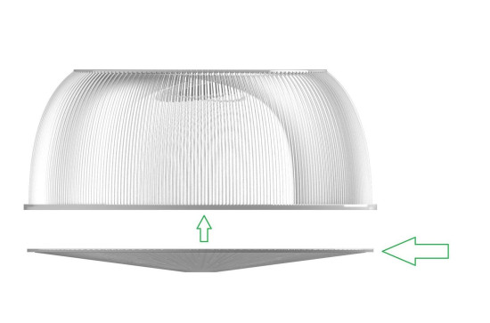 Dotlux 5154 Blendschutzabdeckung für Art. 5153 für LIGHTSHOWERdob (5152-150120) und LIGHTSHOWERsmart (5370-******), nur verwendbar zusammen mit Reflektor (5153)