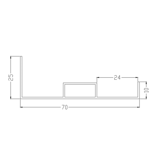 Dotlux 5226 Aufbaurahmen für Deckenmontage 620x620x70mm LED-Backlight -Panele