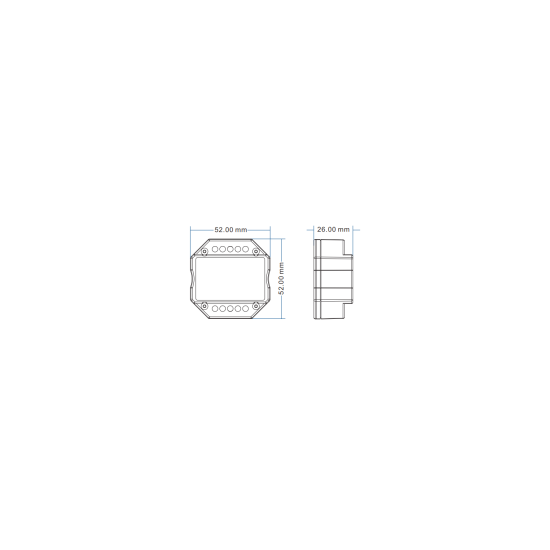 Dotlux 5284 4 in1 LED Funk-Empfänger/Dimmer für mehrfarbige LED-Streifen Fusion Technologie 4x 3A 12-24V