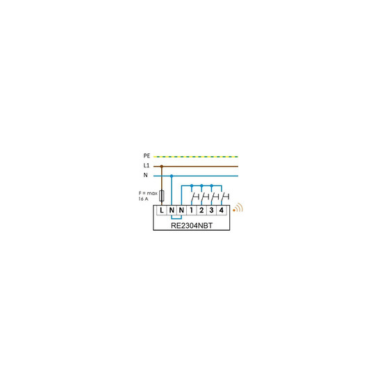 Dotlux 5455 CASAMBI 4-fach Tasteninterface mini