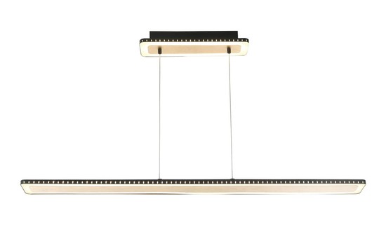 LUCE Design Solaris LED Pendelleuchte Warmweiss dimmbar 60W 3-Stufendimmer Gold, schwarz