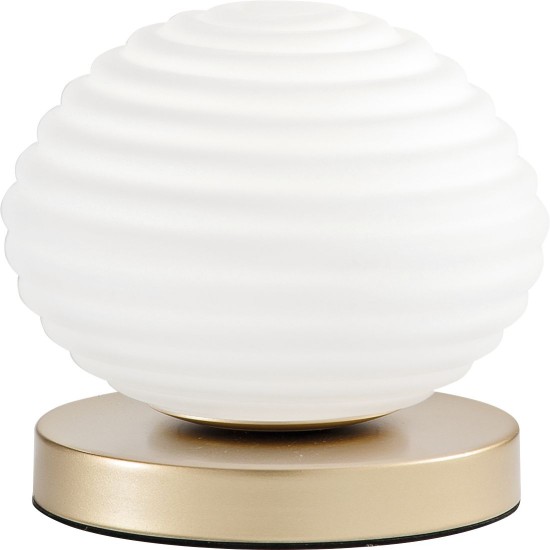 ECO-LIGHT Ripple Tischleuchte E27 gold ⌀18cm