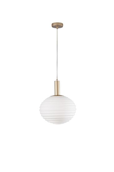 ECO-LIGHT Ripple Pendelleuchte E27 gold ⌀32cm