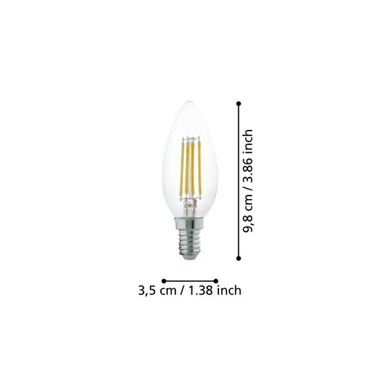 Eglo 110014 LED E14 Leuchtmittel 1x4W Ø35mm warmweiss