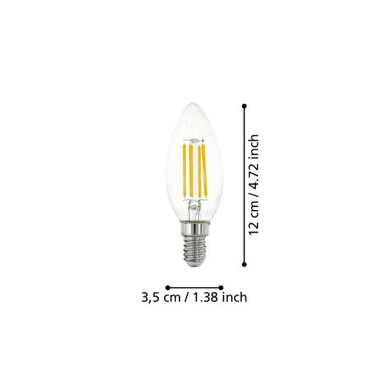 Eglo 110015 LED E14 Leuchtmittel 1x4W Ø35mm warmweiss