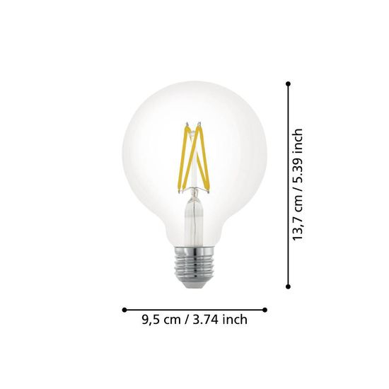 Eglo 110024 LED E27 Leuchtmittel 1x7,5W Ø95mm warmweiss dimmbar