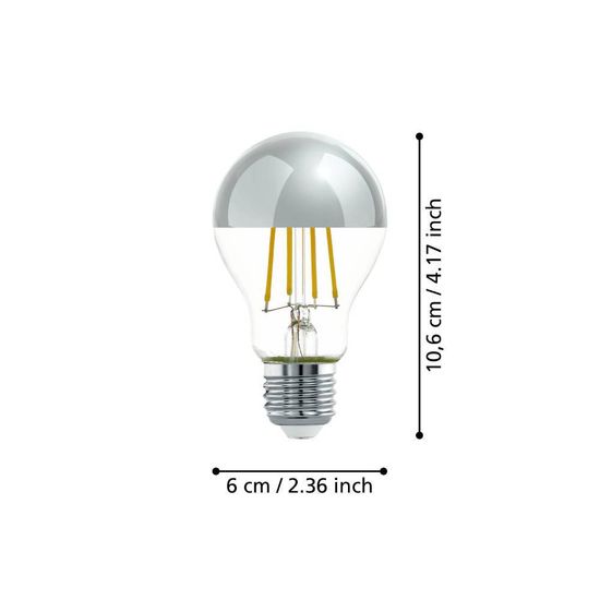 Eglo 110029 LED E27 Leuchtmittel 1x7,3W Ø60mm warmweiss