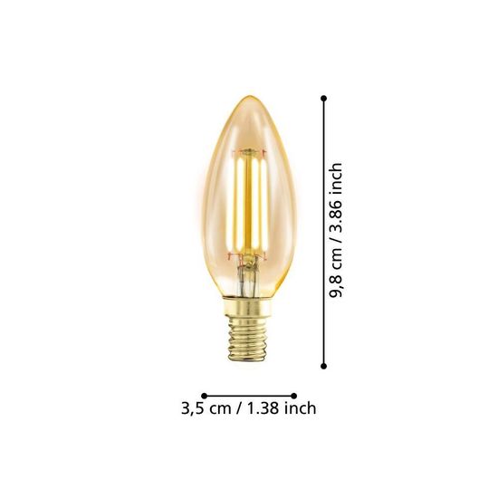 Eglo 110069 LED E14 Leuchtmittel 1x4W Ø35mm warmweiss dimmbar