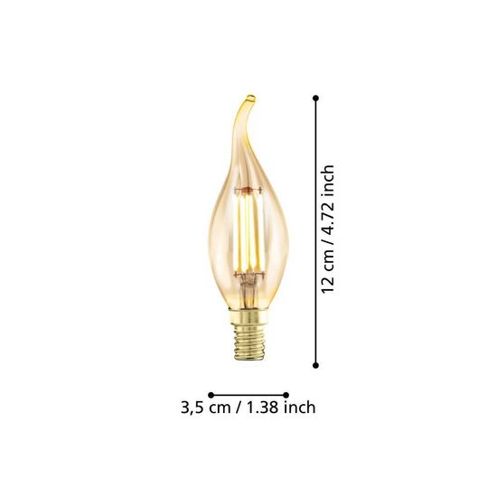 Eglo 110071 LED E14 Leuchtmittel 1x4W Ø35mm warmweiss dimmbar