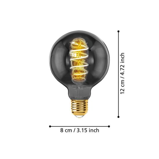 Eglo 110085 LED E27 Leuchtmittel 1x4W Ø80mm warmweiss dimmbar