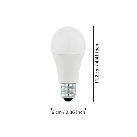 Eglo 110135 LED E27 Leuchtmittel 1x11W Ø60mm warmweiss dimmbar