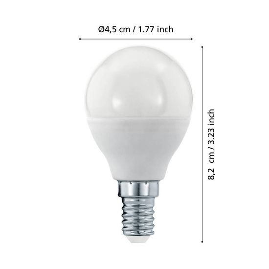 Eglo 110139 LED E14 Leuchtmittel 1x5,5W Ø45mm warmweiss dimmbar