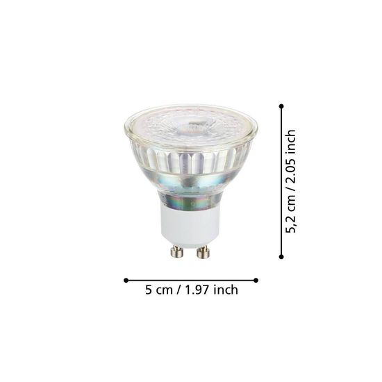 Eglo 110148 LED GU10 2-fach Leuchtmittel 2x3W Ø50mm neutralweiss