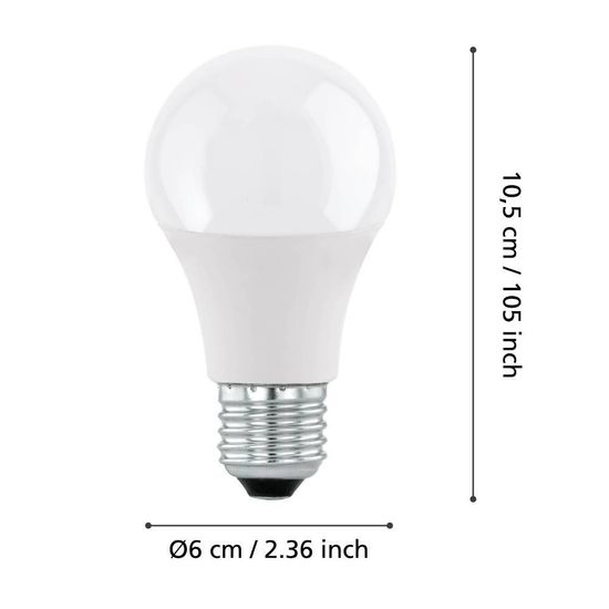 Eglo 110168 LED E27 Leuchtmittel 1x8,8W Ø60mm warmweiss