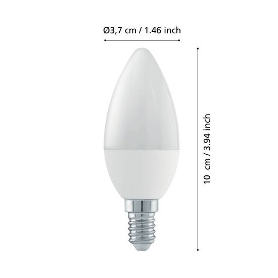 Eglo 110176 LED E14 Leuchtmittel 1x4,9W Ø37mm 3-step dimming warmweiss dimmbar