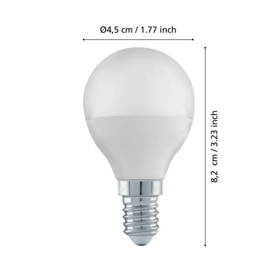 Eglo 110177 LED E14 Leuchtmittel 1x4,9W Ø45mm 3-step dimming warmweiss dimmbar