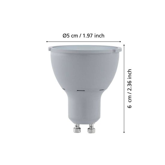 Eglo 110178 LED GU10 Leuchtmittel 1x3,4W Ø50mm 3-step dimming warmweiss dimmbar