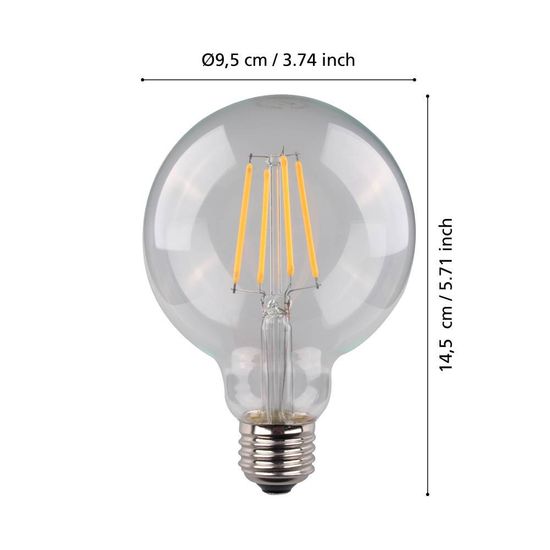 Eglo 110181 LED E27 Leuchtmittel 1x7,3W Ø95mm 3-step dimming warmweiss dimmbar