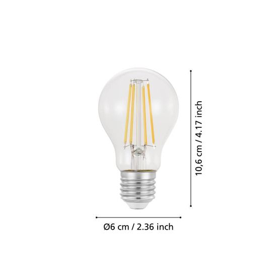 Eglo 110187 LED E27 Leuchtmittel 1x7,3W Ø60mm warmweiss