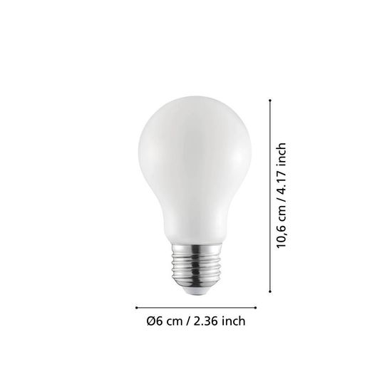 Eglo 110189 LED E27 Leuchtmittel 1x4,5W Ø60mm warmweiss