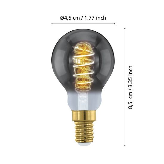 Eglo 110194 LED E14 Leuchtmittel 1x4W Ø45mm warmweiss dimmbar