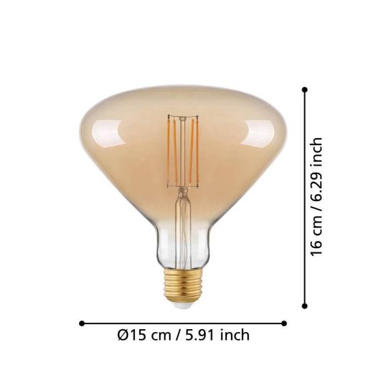 EGLO Vintage Spezial E27 LED Lampe B80 4W 2200K extra-warmweiss dimmbar