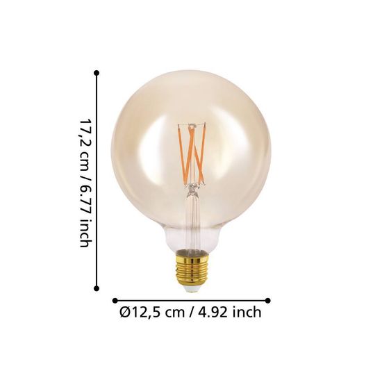 Eglo 12225 LED E27 Leuchtmittel 1x6W Ø125mm Fernbedienung warmweiss dimmbar